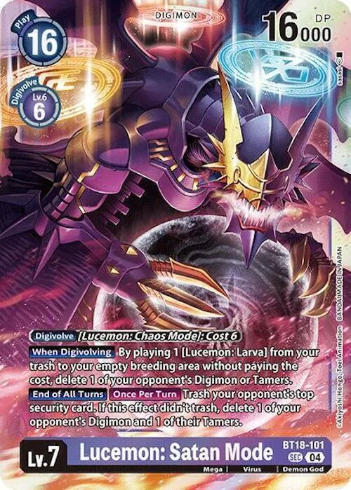 Lucemon: Satan Mode (BT18-101)