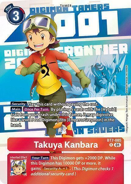 Takuya Kanbara (Digimon Animation Series 25th Anniversary Set) (BT7-085)