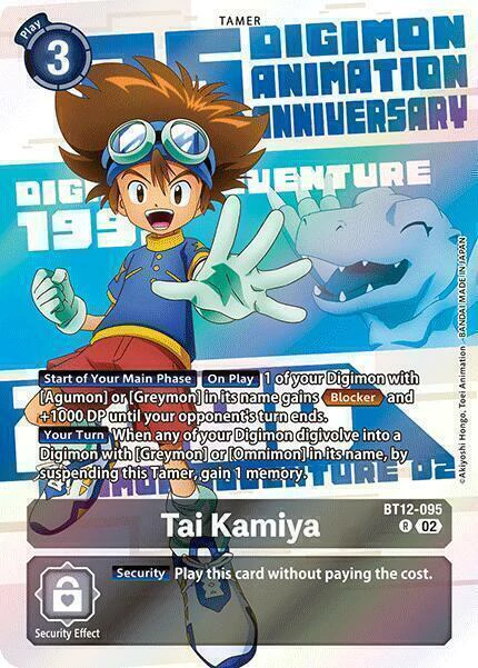 Tai Kamiya (Digimon Animation Series 25th Anniversary Set) (BT12-095)
