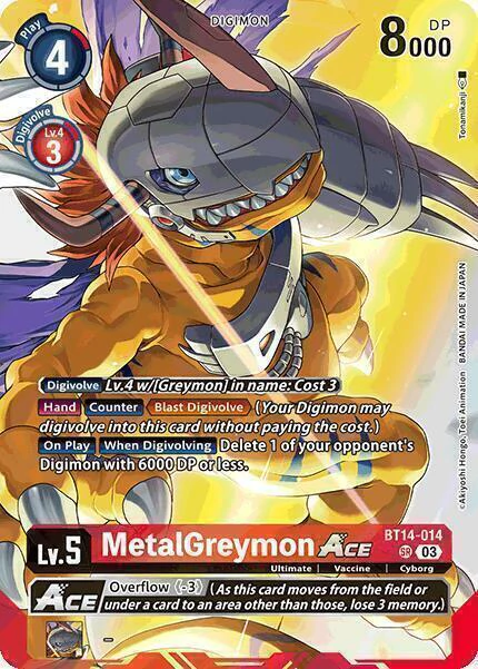 MetalGreymon ACE (Omnimon Binder Set) (BT14-014)