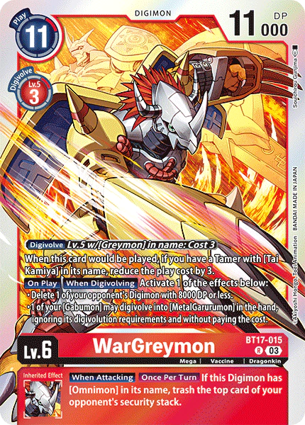 WarGreymon (BT17-015)