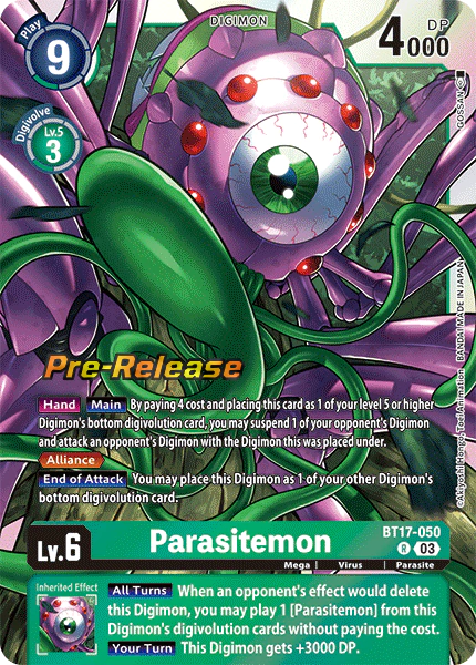Parasitemon (Pre-Release) (BT17-050)