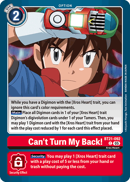 Can't Turn My Back! (BT21-092)
