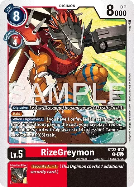 RizeGreymon (BT22-012)