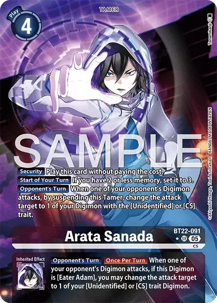 Arata Sanada (Alternate Art) (BT22-091)