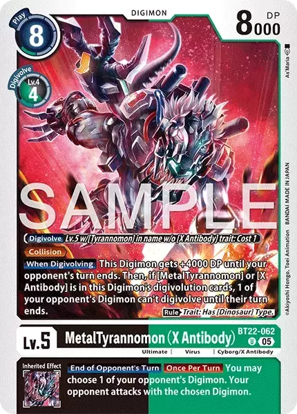 MetalTyrannomon (X Antibody) (BT22-062)