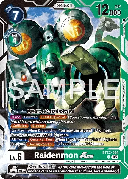Raidenmon Ace (BT22-066)