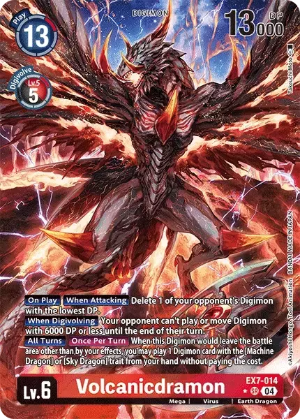 Volcanicdramon (Alternate Art) (EX7-014)