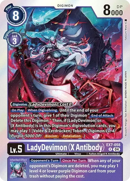 LadyDevimon (X Antibody) (EX7-058)
