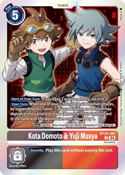 Kota Domoto & Yuji Musya (BT20-087)