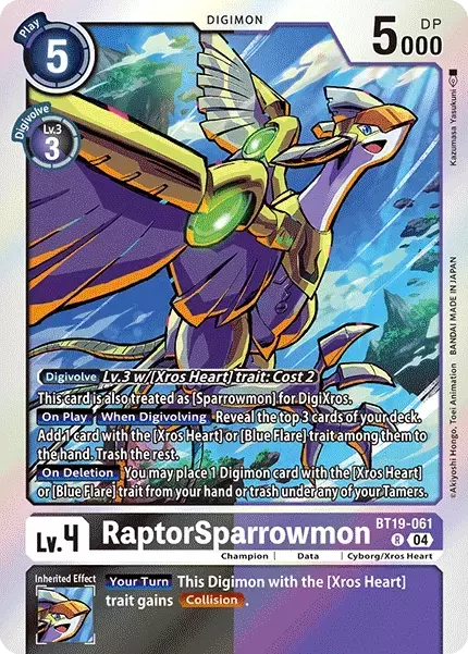 RaptorSparrowmon (BT19-061)